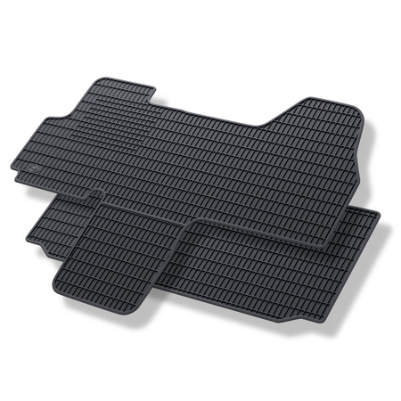 Tapis de sol en caoutchouc adapté pour Fiat Ducato III (2007-2014) - tapis de voiture - noir