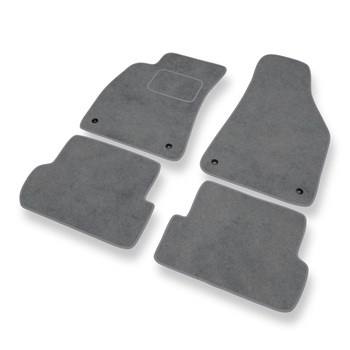 Tapis de Sol Velours adapté pour Audi A4 II B6 (2000-2005) - Premium tapis de voiture - gris