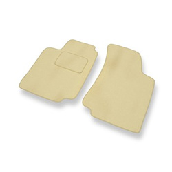 Tapis de Sol Velours adapté pour Volkswagen Golf III Hayon, Cabriolet, SW (1991-1999) - Premium tapis de voiture - beige