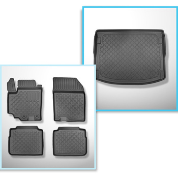 Kit tapis de coffre et tapis de voiture TPE pour: Suzuki SX4 II S-Cross Crossove