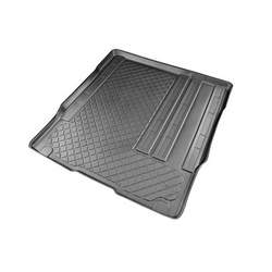 Tapis de coffre adapté pour Fiat Scudo III Van (12.2021-....) - bac de coffre - protection de coffre voiture - version pour le transport de passagers (break / tour); derriere 2e rangée de sieges; sièges sur rails; empattement court; aussi pour la version