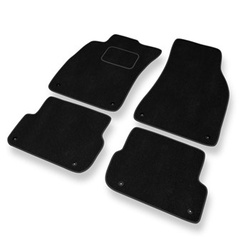 Tapis de Sol Velours adapté pour Audi A6 III C6 Avant, Berline (2004-2006) - Premium tapis de voiture - noir