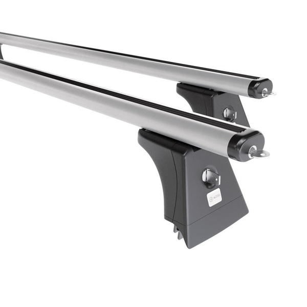 Barres de toit en aluminium adapté pour Opel Combo Van (2002-2011) - Porte-Bagages de Voiture argent - points de montage - (suivant le modèle de voiture ils peuvent se situer à différents endroits)