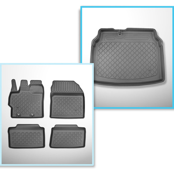 Kit tapis de coffre et tapis de voiture TPE pour: Toyota Yaris Cross SUV (09.202
