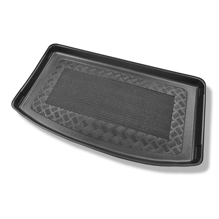 Tapis de coffre adapté pour Kia Rio IV YB Hayon (02.2017-....) - bac de coffre - protection de coffre voiture - coffre supérieur; modèles avec plancher amovible du coffre; non pour version hybride