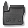 Tapis de sol en TPE adapté pour Ford Tourneo Connect II Van (01.2014-2022) - 5 ou 7 sièges; sans la troisième rangée de sièges - tapis de voiture - noir