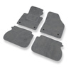 Tapis de Sol Velours adapté pour Volkswagen Caddy III (2004-2015) - Premium tapis de voiture - gris