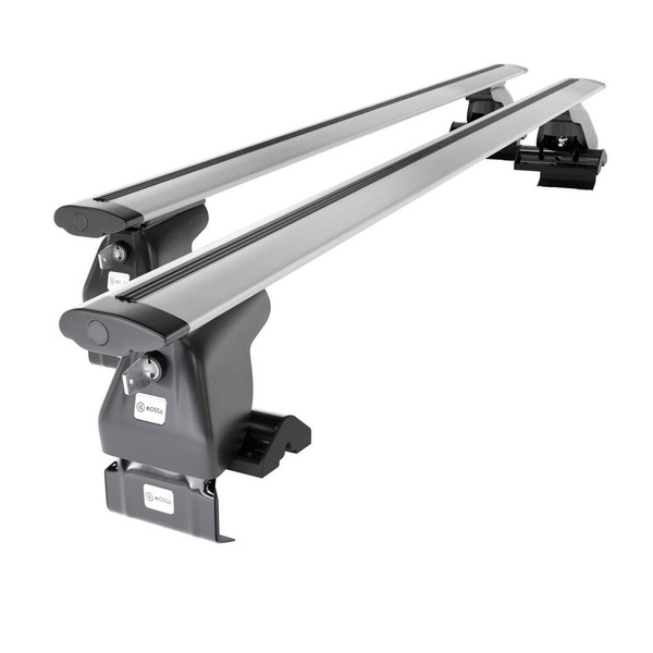 Barres de toit en aluminium adapté pour Skoda Citigo-e iV Hayon (2012-2023) - Porte-Bagages de Voiture argent - toit normal