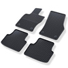 Tapis de sol en caoutchouc adapté pour Audi Q3 II SUV (2018-....) - tapis de voiture - noir - 4 pcs.