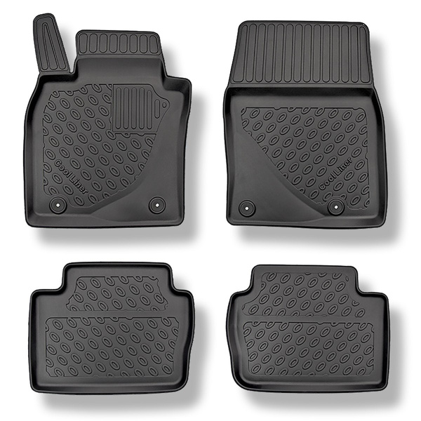 Tapis de sol en TPE adapté pour Mazda 3 IV BP Hayon, Berline (03.2019-....) - tapis de voiture - noir