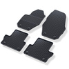 Tapis de sol en caoutchouc adapté pour Volvo XC60 I SUV (2008-2017) - tapis de voiture - noir - 4 pcs.