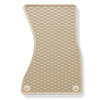 Tapis de sol en caoutchouc adapté pour Audi A6 C7 Avant, Berline (2011-2018) - tapis de voiture - beige - 4 pcs.
