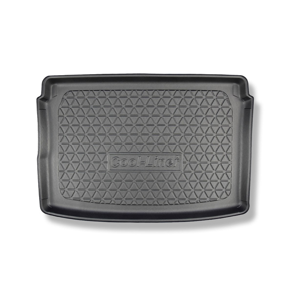 Tapis de coffre adapté pour Seat Arona Crossover (11.2017-....) - bac de coffre - protection de coffre voiture - coffre supérieur; modèles avec plancher amovible du coffre