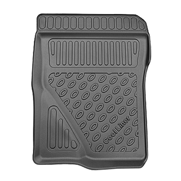 Tapis de sol en TPE adapté pour Ford Ranger Pick-Up (11.2022-....) - tapis de voiture - noir