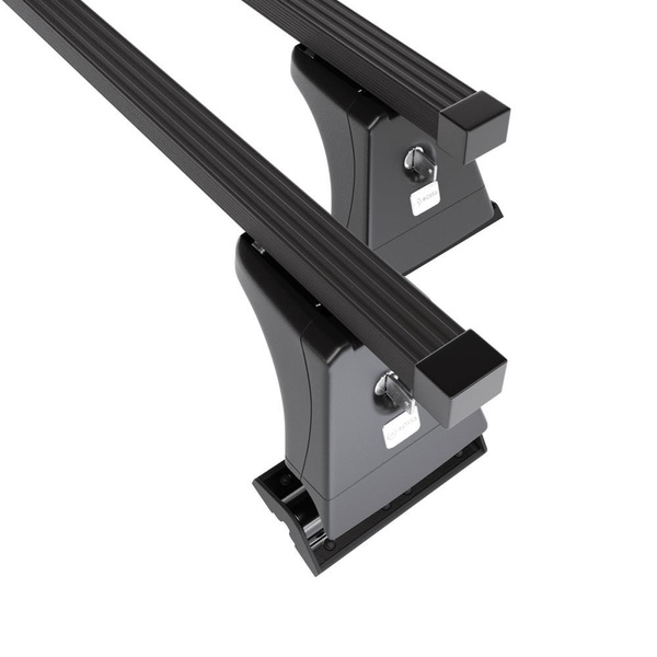 Barres de toit en acier adapté pour BMW 3 G20 Berline (2019-....) - Porte-Bagages de Voiture noir - points de montage - (suivant le modèle de voiture ils peuvent se situer à différents endroits)