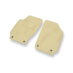 Tapis de Sol Velours adapté pour Volkswagen Fox I Hayon (2003-2011) - Premium tapis de voiture - beige