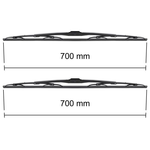 Balais d'essuie-glace de pare-brise adaptés pour Scania P Camion (2004-2005) - balais standard