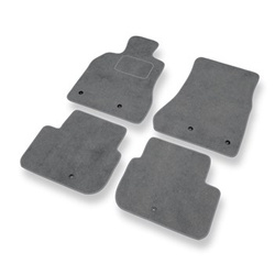 Tapis de Sol Velours adapté pour Lexus GS II Berline (1997-2004) - Premium tapis de voiture - gris
