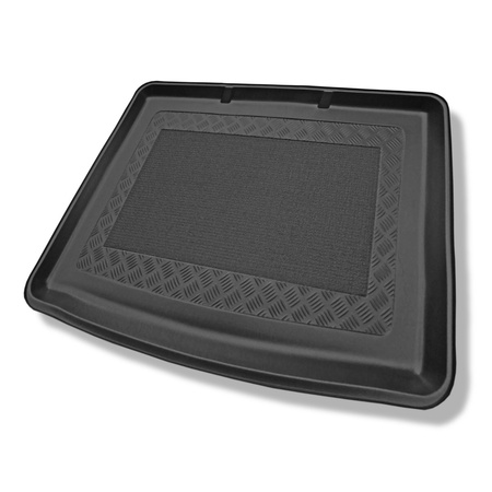 Tapis de coffre adapté pour Mercedes-Benz Classe B W246 Sports Tourer (10.2011-12.2018) - bac de coffre - protection de coffre voiture - coffre inférieur ; sans vario box (sans EASY VARIO PLUS SYSTEM)