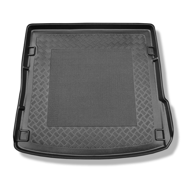 Tapis de coffre adapté pour Audi Q7 4L SUV (03.2006-05.2015) - bac de coffre - protection de coffre voiture - 5/7 places; 3e rangée abaissée
