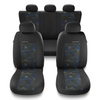 Housses de siège adaptées pour Opel Adam (2012-2019) - housse siege voiture universelles - couverture siege - UNE-BL