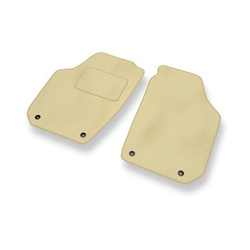 Tapis de Sol Velours adapté pour Skoda Praktik I Van (2007-2015) - Premium tapis de voiture - beige