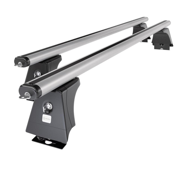 Barres de toit en aluminium adapté pour Peugeot Boxer III Autobus (2014-....) - Porte-Bagages de Voiture argent - points de montage - (suivant le modèle de voiture ils peuvent se situer à différents endroits)