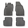 Tapis de sol en TPE adapté pour Opel Corsa E V Hayon (12.2014-05.2019) - tapis de voiture - noir