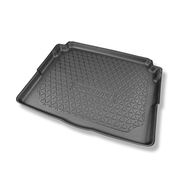 Tapis de coffre adapté pour Peugeot 3008 II SUV (11.2016-....) - bac de coffre - protection de coffre voiture - coffre inférieur avec espace prévu pour le plancher amovible du coffre; sous / sans plancher amovible du coffre Flex Floor); non pour version h