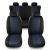 Housses de siège adaptées pour Peugeot 407 (2004-2011) - housse siege voiture universelles - couverture siege - PF-BL