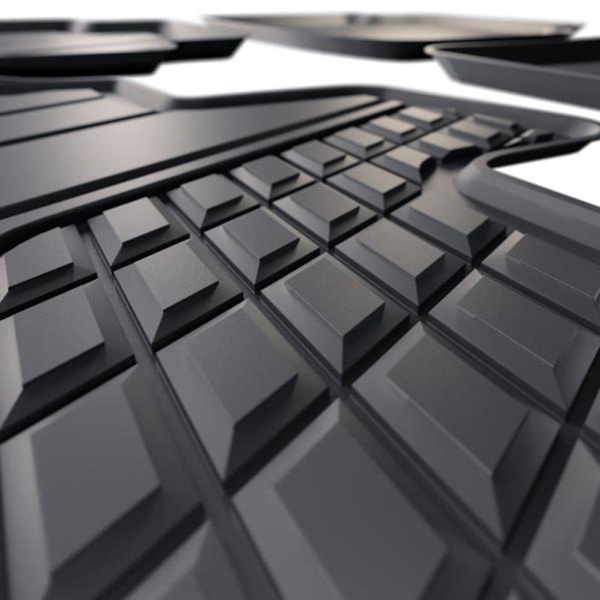 Tapis de sol en TPE adapté pour Volkswagen Tiguan II SUV (2016-2024) - tapis de voiture - noir