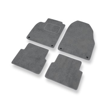 Tapis de Sol Velours adapté pour Saab 9-3 II (2002-2012) - Premium tapis de voiture - gris