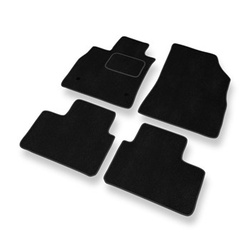 Tapis de Sol Velours adapté pour Renault Talisman I Estate, Berline (2015-2023) - Premium tapis de voiture - noir