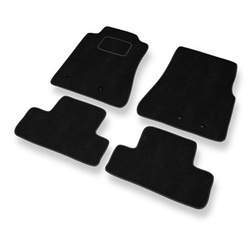 Tapis de Sol Velours adapté pour Ford Mustang V Coupé, Cabriolet (2005-2014) - Premium tapis de voiture - noir