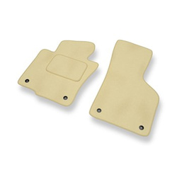 Tapis de Sol Velours adapté pour Volkswagen Passat B6 Berline, SW (2005-2010) - Premium tapis de voiture - beige