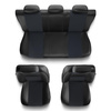 Housses de siège adaptées pour Peugeot 208 I, II (2012-....) - housse siege voiture universelles - couverture siege - EXL-6