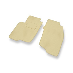 Tapis de Sol Velours adapté pour Mitsubishi Space Star I Monospace (1999-2006) - Premium tapis de voiture - beige