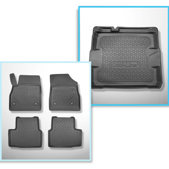 Kit tapis de coffre et tapis de voiture TPE PREMIUM pour: Opel Astra K Hayon (11