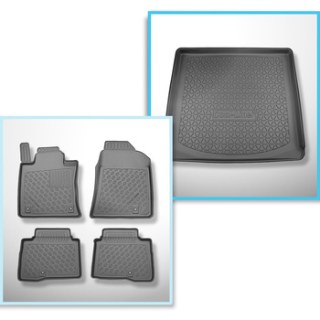 Kit tapis de coffre et tapis de voiture TPE pour: Ssangyong Torres SUV (09.2023-