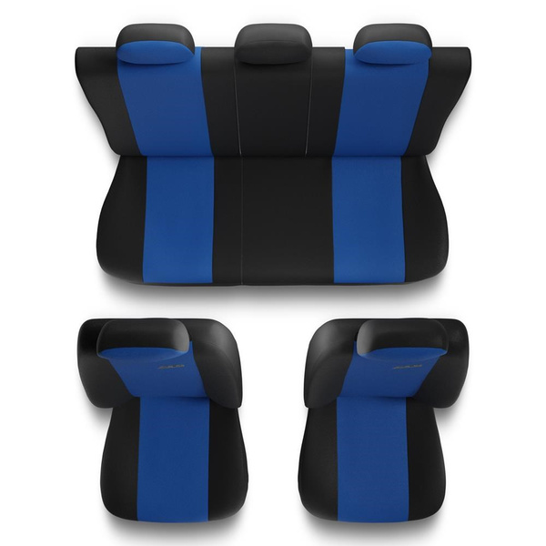 Housses de siège adaptées pour Citroen Nemo (2008-2015) - housse siege voiture universelles - couverture siege - X.R-BL