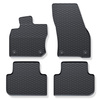 Tapis de sol en caoutchouc adapté pour Volkswagen Tiguan III (2024-....) - tapis de voiture - noir