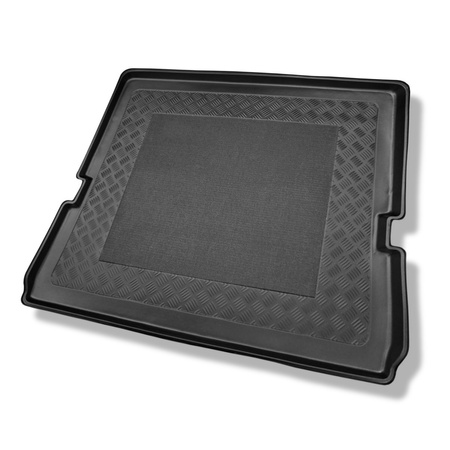 Tapis de coffre adapté pour Ford S-Max I Monospace (05.2006-08.2015) - bac de coffre - protection de coffre voiture - 7 places; 3me rangée abaissée