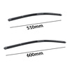 Balais d'essuie-glace de pare-brise adaptés pour Audi A5 RS5 8T Coupé (03.2010-2016) - balais plat