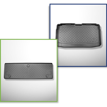 Kit tapis de coffre et tapis de voiture TPE pour: Volkswagen Caddy V Maxi Van (1
