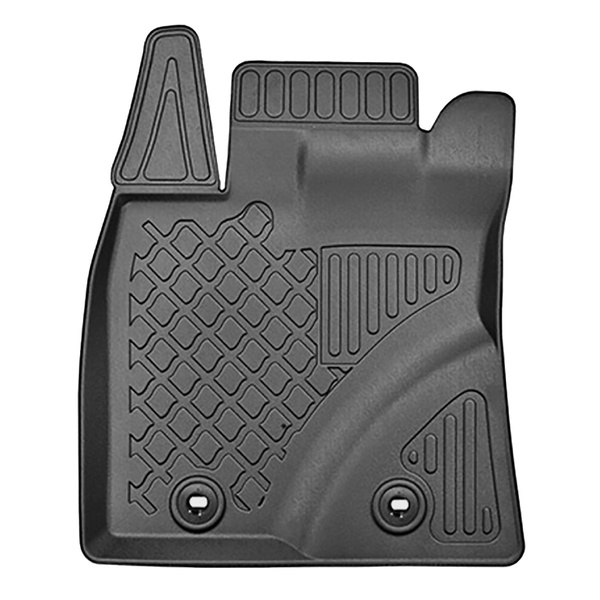 Tapis de sol en TPE adapté pour Toyota Avensis III Break (12.2015-10.2022) - tapis de voiture - noir