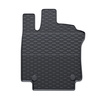 Tapis de sol en caoutchouc adapté pour Renault Clio IV Hayon (2012-2019) - tapis de voiture - noir - 4 pcs.