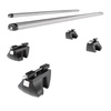 Barres de toit en aluminium adapté pour Ford Grand Tourneo Connect Ludospace (2019-2022) - Porte-Bagages de Voiture argent - rails intégrés