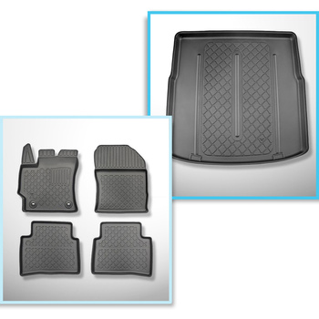 Kit tapis de coffre et tapis de voiture TPE pour: Suzuki Swace Break (11.2020-..