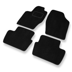 Tapis de Sol Velours adapté pour Citroen C4 I Hayon, Berline (2004-2013) - Premium tapis de voiture - noir