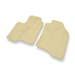 Tapis de Sol Velours adapté pour Fiat Panda III Hayon, Van (2012-....) - Premium tapis de voiture - beige